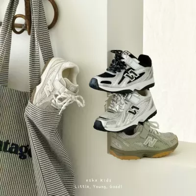 XSHX Kids Retro Sneakers with Anti-Slip Rubber Sole Velcro Breathable for Spring Summer · YANYAN China shoe factory