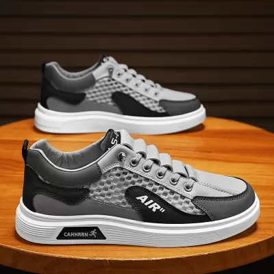 2026 New Men's Summer Breathable Lightweight Mesh Sports Casual Fashion Trendy Board Shoes · YANYAN China shoe factory