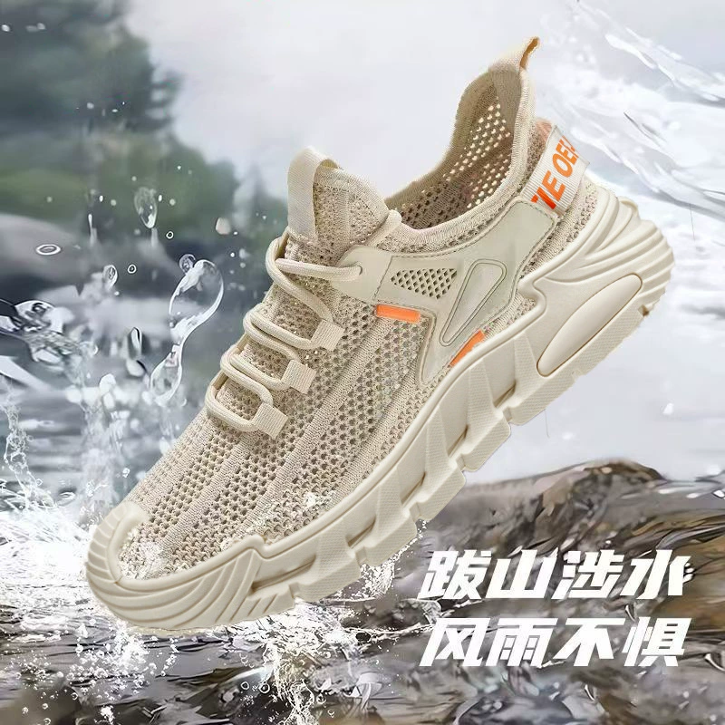 Herren Sommer Mesh-Atmungsaktive Freizeitschuhe, leicht, weiche Sohle, für Studenten