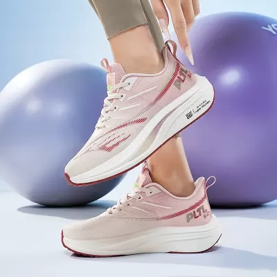 Mesh Breathable Women's Running Shoes Soft Sole Cushioned Anti-slip for PE