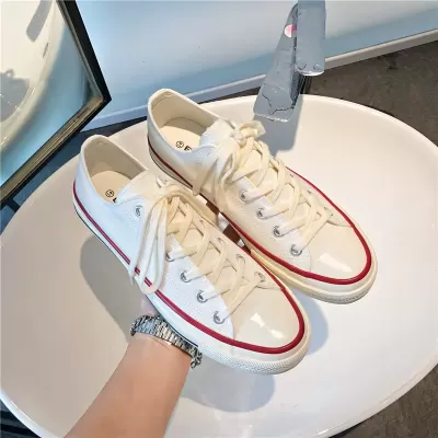 New Korean Street Classic Versatile Board Shoes Retro 1970s Reproduction Canvas Shoes Women 1001 · YANYAN China shoe factory