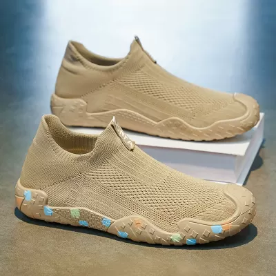 Men's Breathable Mesh Summer 2026 New Slip-On Lazy Mesh Shoes Lightweight Soft Sole Thin Trendy · YANYAN China shoe factory