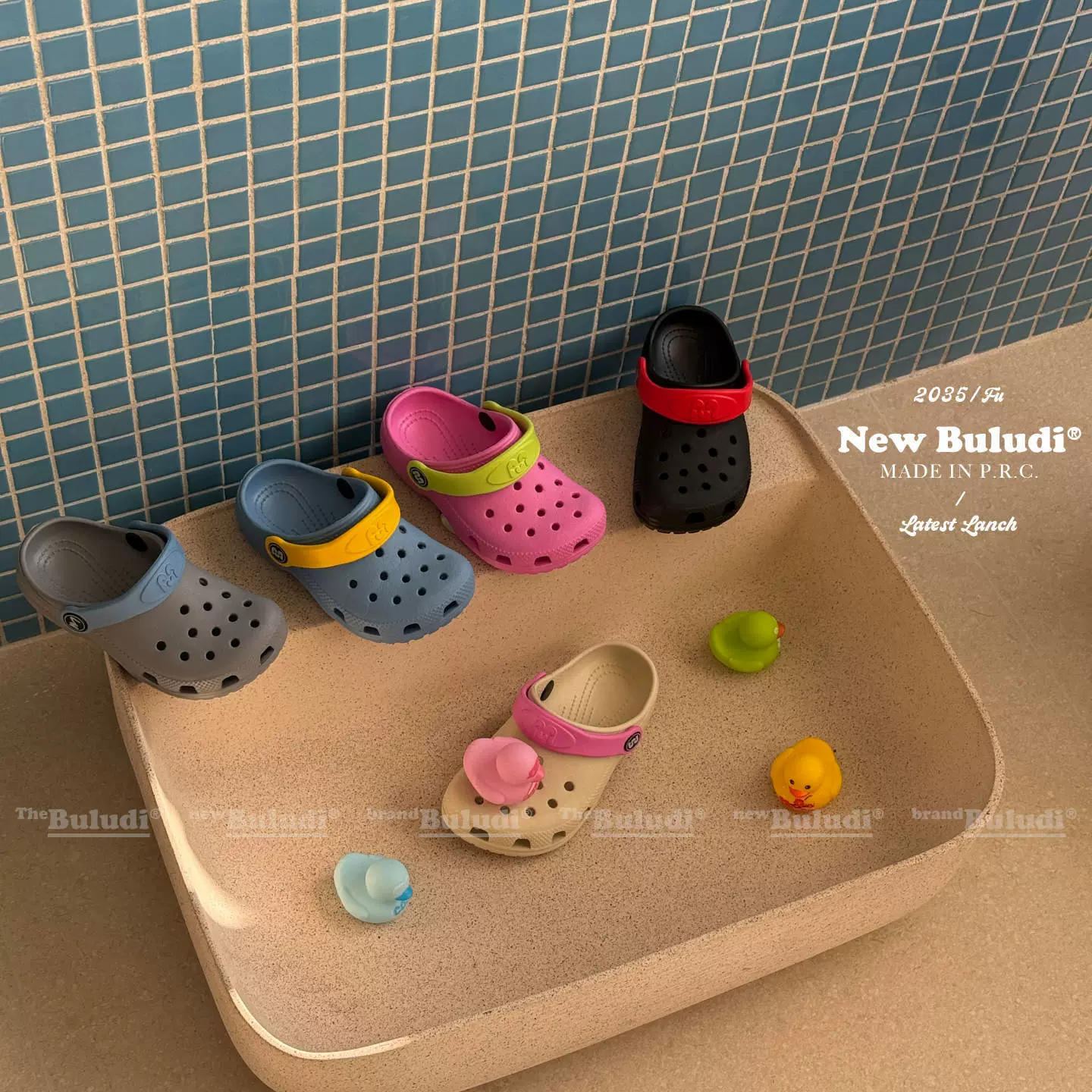 XSHX Sandalias Clog de Dos Vías para Niños, con Puntera Antideslizante para Verano