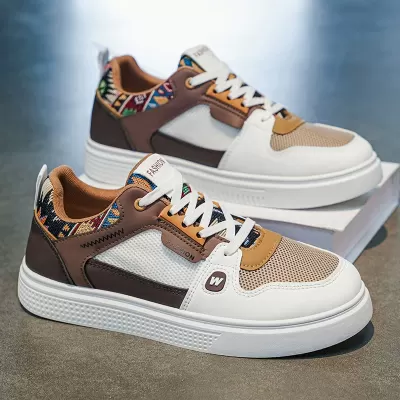 Men's Board Shoes 2026 Summer Mesh Breathable Thick Sole Casual Sneakers · YANYAN China shoe factory