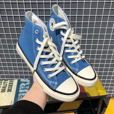 1970s Retro Board Shoes Korean Style Summer Breathable High Top Canvas Shoes Unisex · YANYAN China shoe factory