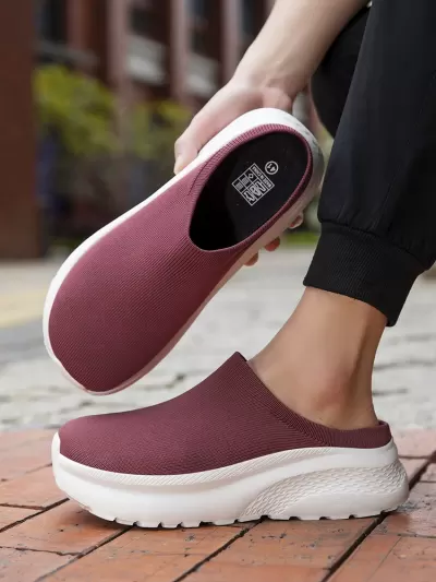 Flyknit Sock Half Shoes Size 46 Men Women Wide Toe Box for Fat Feet · YANYAN China shoe factory