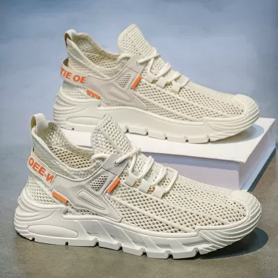 Men's Summer New Mesh Breathable Casual Shoes Lightweight Soft Sole Student Sneakers Model 2038 · YANYAN China shoe factory