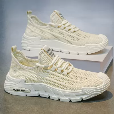 Men's Summer Thin Mesh Breathable Casual Running Shoes Soft Sole Lightweight Work Sneakers Model 2039 · YANYAN China shoe factory