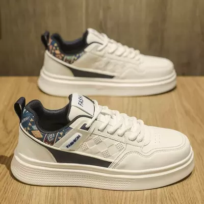 Men's Summer 2026 Fashion Casual Board Shoes Soft Sole White Trendy Sneakers Model 2041 · YANYAN China shoe factory