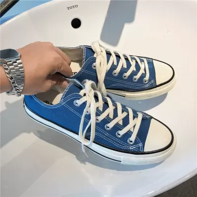 Neu Sommer Atmungsaktiv Canvas Schuhe Herren Low Top Casual Korean Studenten Sneakers · YANYAN China shoe factory
