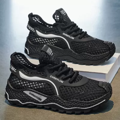 2026 Summer Fashion Men's Casual Shoes Mesh Breathable Lightweight Running Sneakers · YANYAN China shoe factory