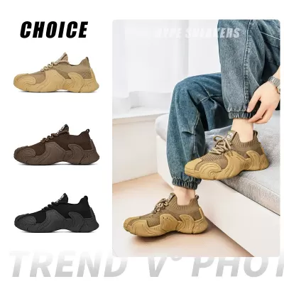 Men's 2026 New Casual Shoes Breathable Slip-on Knitted Mesh, Dad Shoes Summer Breathable · YANYAN China shoe factory