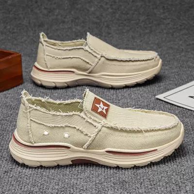 2026 Summer Soft Sole Comfortable Breathable Casual Slip-On Canvas Loafer Shoes