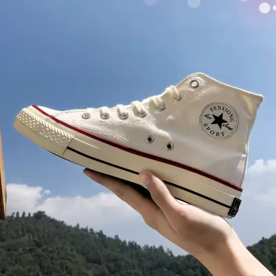 شارع كوري كلاسيك رجعي 1970s أسود عالي كانفاس رجالي 9002 · YANYAN China shoe factory