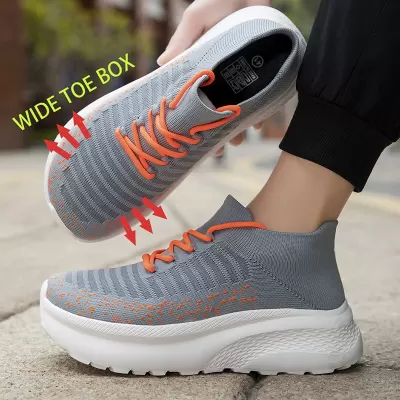 Unisex Wide Toe Box Sock Shoes Barefoot Mesh Soft Sole for Wide Feet · YANYAN China shoe factory
