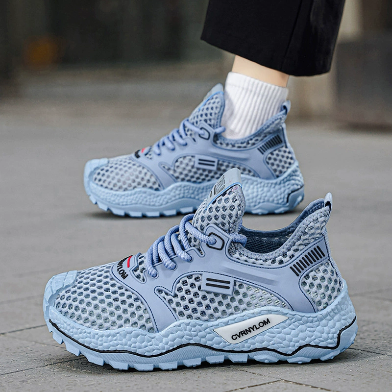 2026 Summer Breathable Mesh Men's Lightweight Soft Sole Anti-Slip Running Sneakers