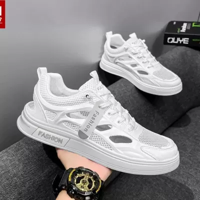 Men's Summer White Hollow Breathable Casual Board Shoes Water Shoes Student Sandals Model 2046 · YANYAN China shoe factory