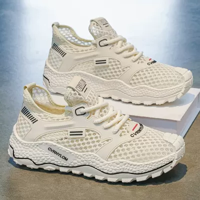 2026 Summer Thin Men's Mesh Breathable Shoes Anti-Slip Soft Sole Casual Sneakers · YANYAN China shoe factory
