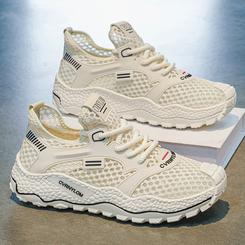 2026 Summer Thin Men's Mesh Breathable Shoes Anti-Slip Soft Sole Casual Sneakers