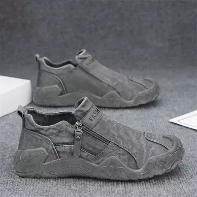 Men's Spring Canvas Breathable Old Beijing Cloth Shoes Slip On Driving Casual Sneakers Model 2047 · YANYAN China shoe factory