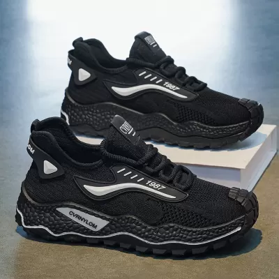 Mesh Men's Shoes 2026 Summer Breathable Thin Small Mesh Lightweight Running Sneakers · YANYAN China shoe factory
