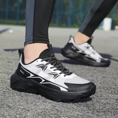 New Unisex Trail Running Shoes Hiking Shoes Anti-slip Cushioned Men's · YANYAN China shoe factory