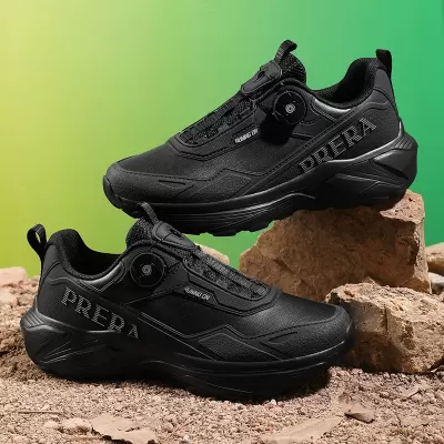 Outdoor Professional Hiking Boots Thick Sole Twist Button Lace-free Travel · YANYAN China shoe factory