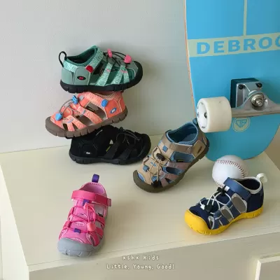 XSHX Japanese Stream Children's Professional Outdoor Anti-Slip Toe Cap Quick Dry Breathable Beach Island Spring Summer