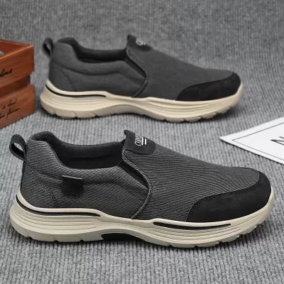Men's 2026 Summer Canvas Slip-On Breathable Durable Thick Sole Casual Sneakers · YANYAN China shoe factory