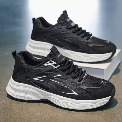 Men's Summer 2026 Lightweight Breathable Casual Hollow Slip Resistant Dad Shoes Model 2055 · YANYAN China shoe factory