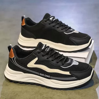 Men's Casual 2026 New Breathable Mesh Agate Board Shoes Summer Anti-Odor Lightweight · YANYAN China shoe factory