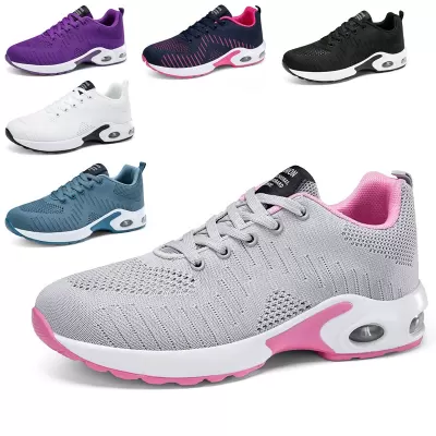 Export Hollow Flyknit Air Cushion Women's Shoes Size Large Breathable Casual