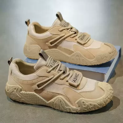 Men's Summer Mesh Breathable Work Safety Shoes Slip Resistant Outdoor Hiking Sneakers Model 2060