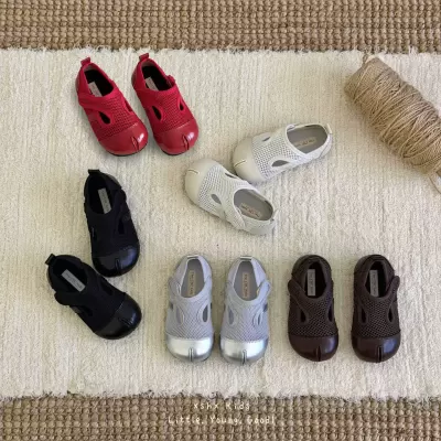 XSHX Fake Split Toe Horse Hoof Shoes Children's Ice Feeling Single Mesh Magic Strap Rubber Sole Boys Girls Comfort Soft Spring Summer · YANYAN China shoe factory