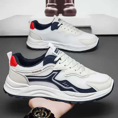 Men's Fashion Sports Casual 2026 Summer Mesh Breathable Casual Heightening Dad Sneakers · YANYAN China shoe factory