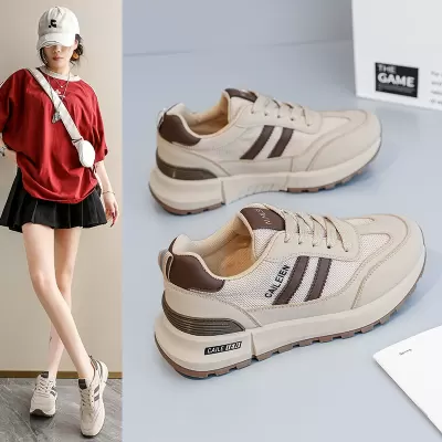 Women's Summer Breathable Mesh Sneakers Korean Style Thick Sole Casual Dad Shoes · YANYAN China shoe factory