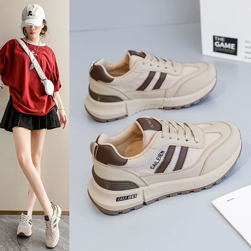 Baskets dad casual pour femme été mesh respirant style coréen semelle épaisse