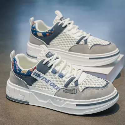 Men's Summer 2026 Mesh Breathable Lightweight Casual Board Shoes Student Sneakers Model 2066 · YANYAN China shoe factory