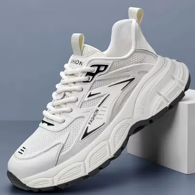 Men's Summer 2026 Lightweight Breathable Casual Hollow Slip Resistant Dad Shoes Model 2071 · YANYAN China shoe factory