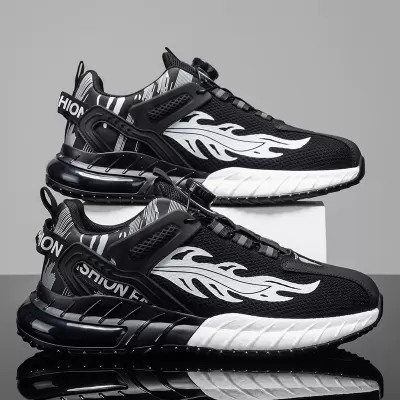 Men's Spring 2026 Youth Twist Button Casual Running Shoes Heightening Dad Sneakers Model 2073 · YANYAN China shoe factory