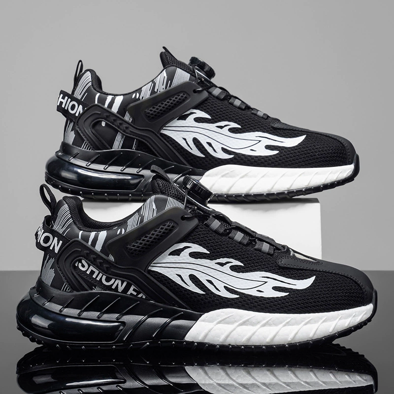 Chaussures de running homme printemps 2026 jeunesse bouton torsion décontractées surélevées père sneakers modèle 2073