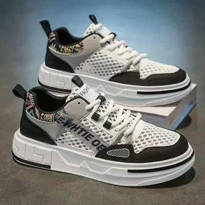 Men's Summer 2026 Mesh Breathable Lightweight Casual Board Shoes Student Sneakers Model 2074 · YANYAN China shoe factory