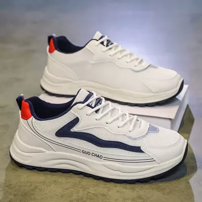 Chaussures de sport en mesh respirant semelle épaisse baskets pour adolescents hommes été 2026 · YANYAN China shoe factory