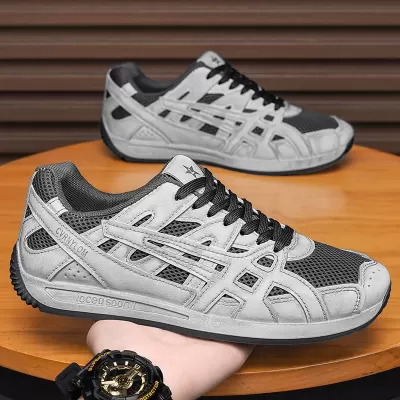 Men's 2026 Summer Breathable Mesh Fashion Casual Sports Agate Shoes Lightweight Soft Sole Non-Slip Dad Sneakers · YANYAN China shoe factory