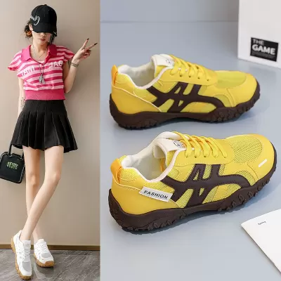 Women's Summer Breathable Mesh German Trainer Shoes Korean Style Thick Sole Casual Dad Shoes · YANYAN China shoe factory