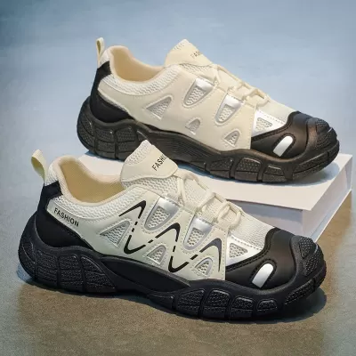 Men's Summer Breathable Mesh Sneakers 2026 New Anti-Slip Outdoor Casual Shoes · YANYAN China shoe factory