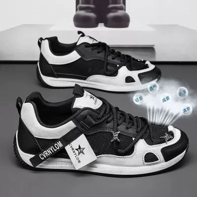 Mesh Men's 2026 New Dad Sneakers Summer Sports Shoes Anti-Odor Wear-Resistant Non-Slip Breathable Agate Shoes · YANYAN China shoe factory