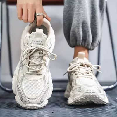 Men's 2026 Summer Student Casual Breathable Mesh Running Shoes Teenager Sneakers · YANYAN China shoe factory