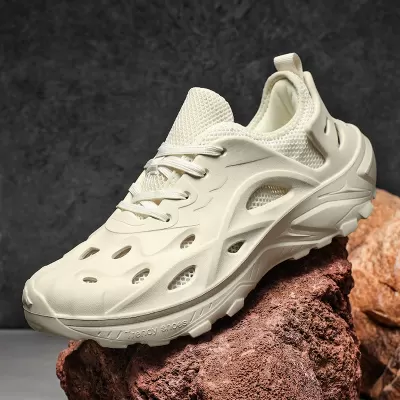 Seasonal Mesh Sock Shoes Breathable Thick Sole Comfort Men's Sandals Travel Shoes · YANYAN China shoe factory