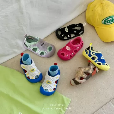 XSHX Functional Octopus Children's Boys Girls Spring Summer Ice Feeling Mesh Toe Cap Anti-Kick Rubber Soft Sole Wide Toe · YANYAN China shoe factory